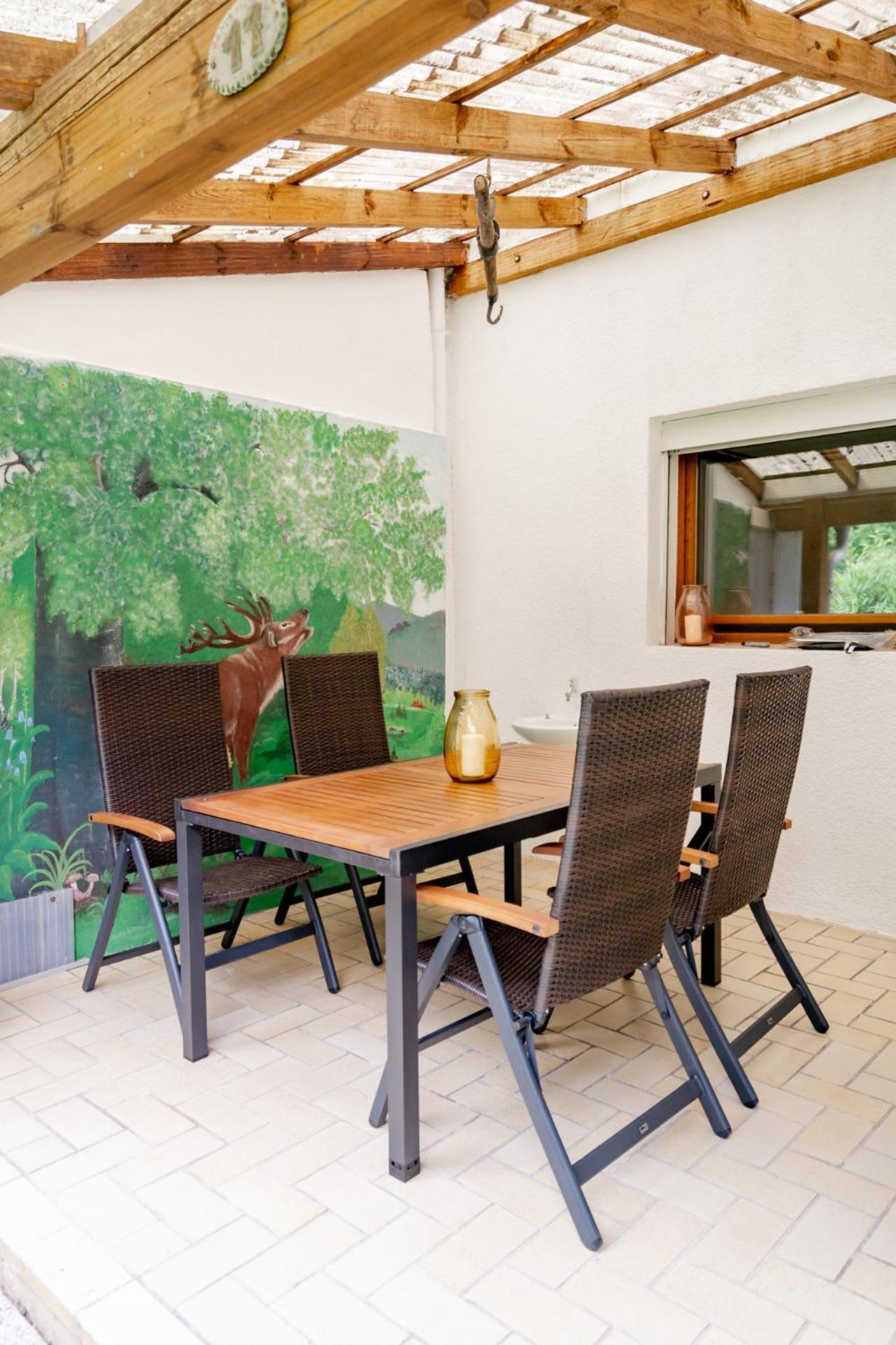 Birds-Nest Ferienwohnung Balkon Kaminofen Darstein Ngoại thất bức ảnh